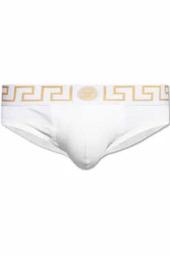 Versace BIAŁY Bawełniane slipy