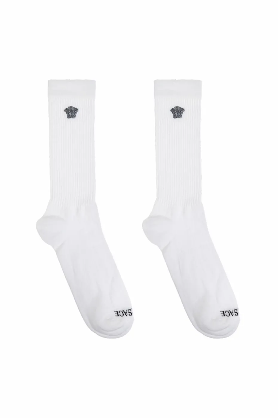 Versace BIAŁY Bawełniane skarpety z logo