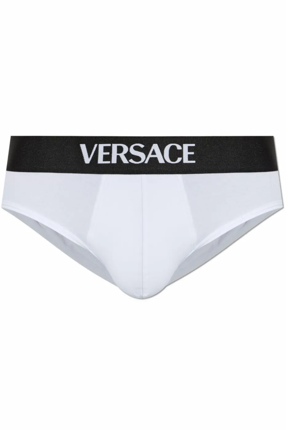 Versace BIAŁY Bawełniane slipy z logo