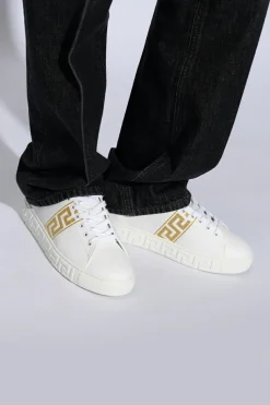 Versace BIAŁY Buty sportowe ‘Greca’