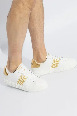 Versace BIAŁY Buty sportowe ‘Greca’