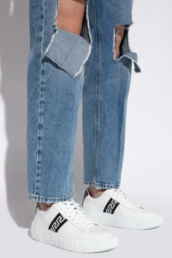 Versace BIAŁY Buty sportowe ‘Greca’