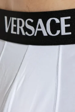 Versace BIAŁY Dwupak bawełnianych bokserek z logo