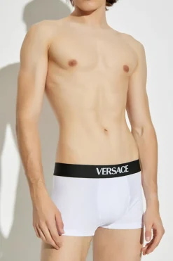Versace BIAŁY Trójpak bokserek z logo
