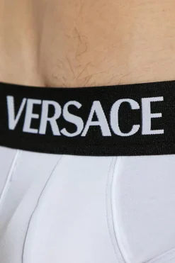 Versace BIAŁY Trójpak slipów z logo