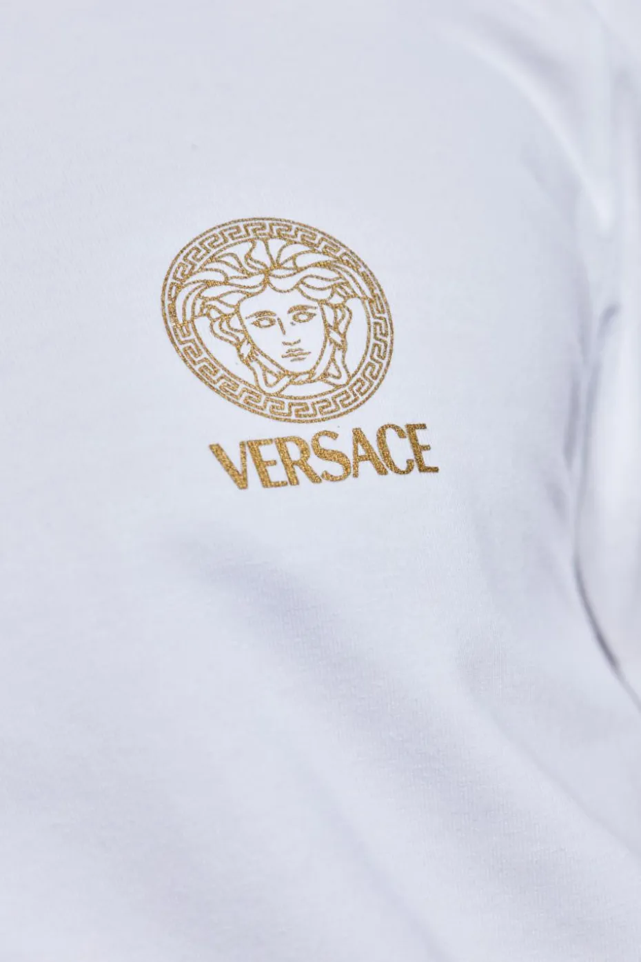 Versace BIAŁY T-shirt z logo