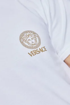 Versace BIAŁY T-shirt z logo