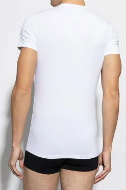 Versace BIAŁY T-shirt z logo