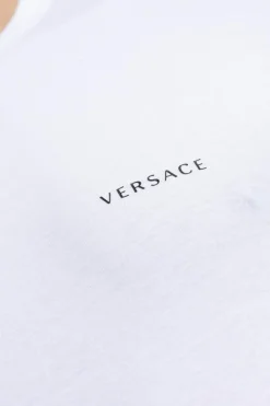 Versace BIAŁY T-shirt z logo