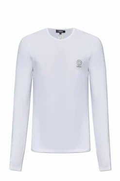 Versace BIAŁY T-shirt z logo