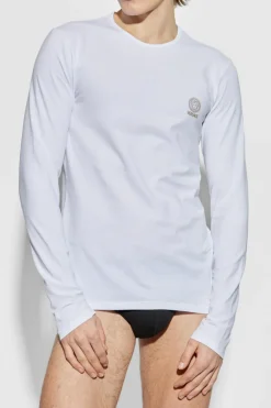 Versace BIAŁY T-shirt z logo