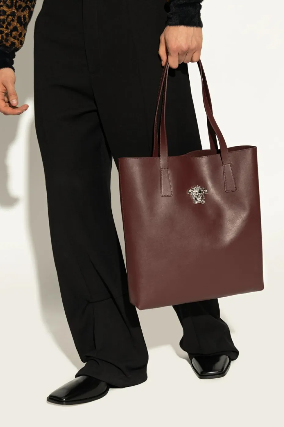 Versace BORDO Torba ‘La Medusa’ typu ‘shopper’