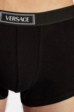 Versace CZARNY Bawełniane bokserki