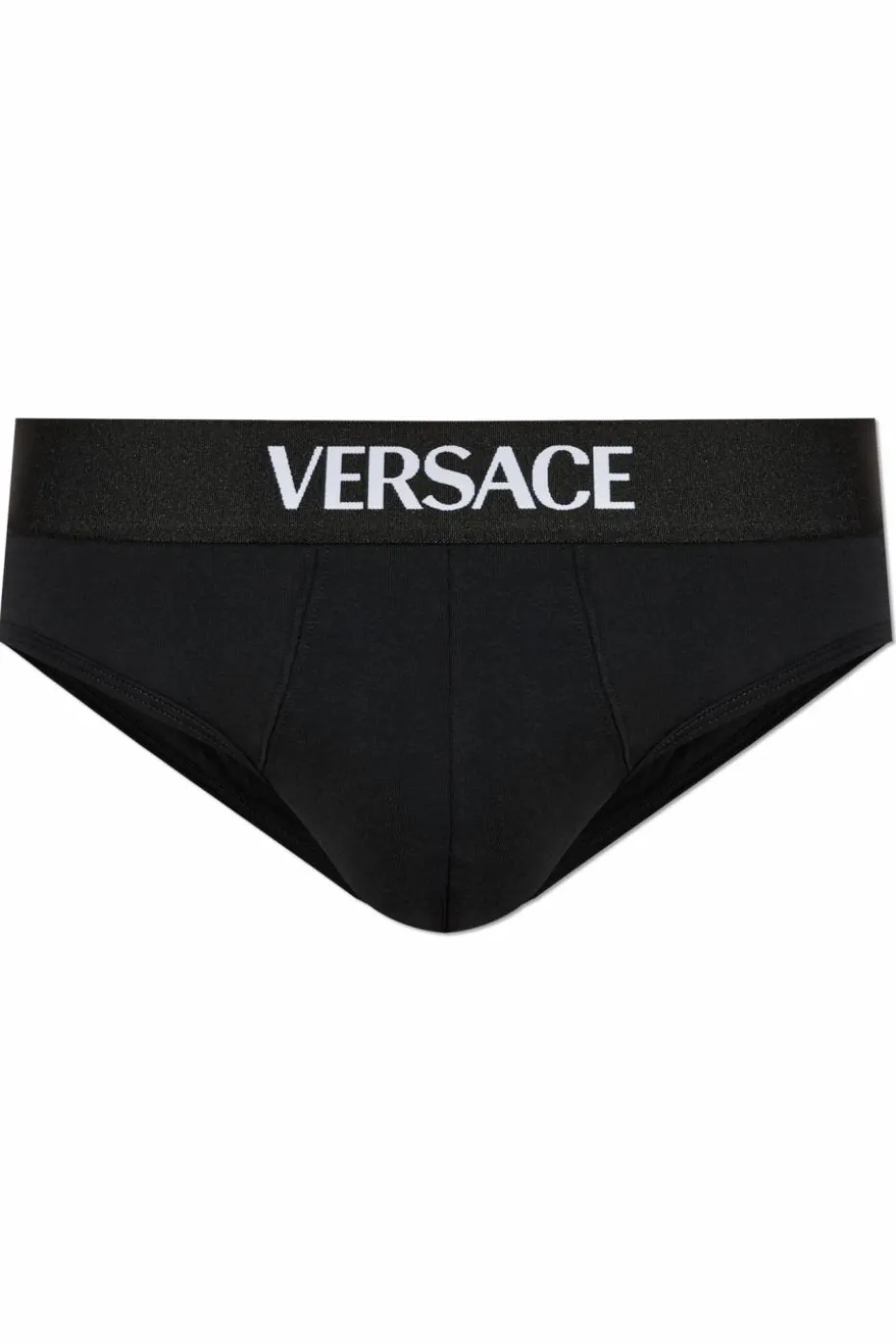 Versace CZARNY Bawełniane slipy z logo