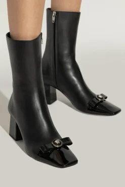 Versace CZARNY Botki na obcasie