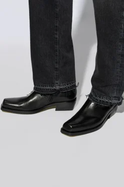 Versace CZARNY Botki na obcasie