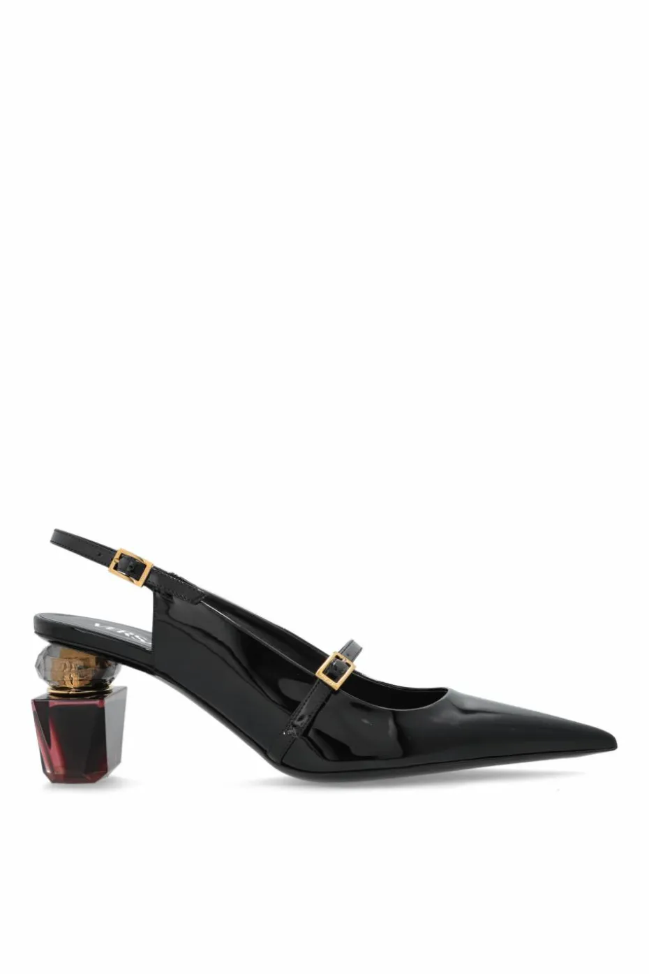 Versace CZARNY Buty na obcasie