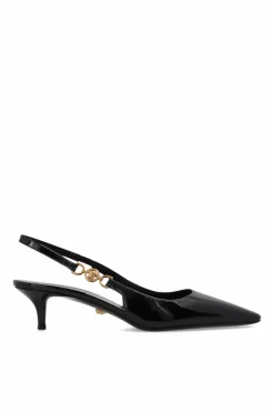 Versace CZARNY Buty na obcasie z głową Meduzy