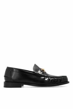 Versace CZARNY Buty typu ‘loafers’ z aplikacją
