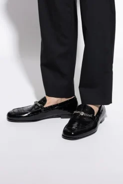 Versace CZARNY Buty typu `loafers`