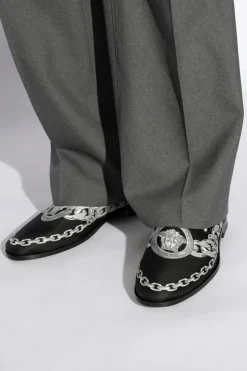 Versace CZARNY Buty z nadrukiem