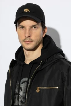 Versace CZARNY Czapka z daszkiem
