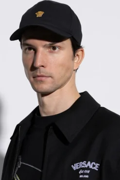 Versace CZARNY Czapka z daszkiem