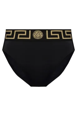 Versace CZARNY Dół od kostiumu kąpielowego