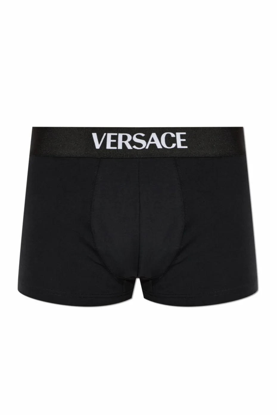 Versace CZARNY Dwupak bawełnianych bokserek z logo