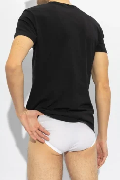 Versace CZARNY Dwupak t-shirtów z kolekcji ‘Underwear’