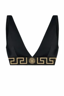 Versace CZARNY Góra od kostiumu kąpielowego