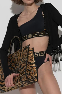 Versace CZARNY Góra od kostiumu kąpielowego