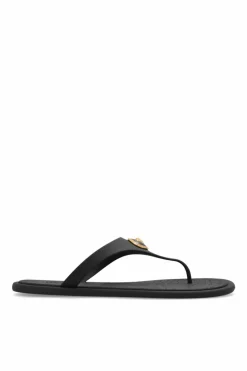 Versace CZARNY Gumowe klapki