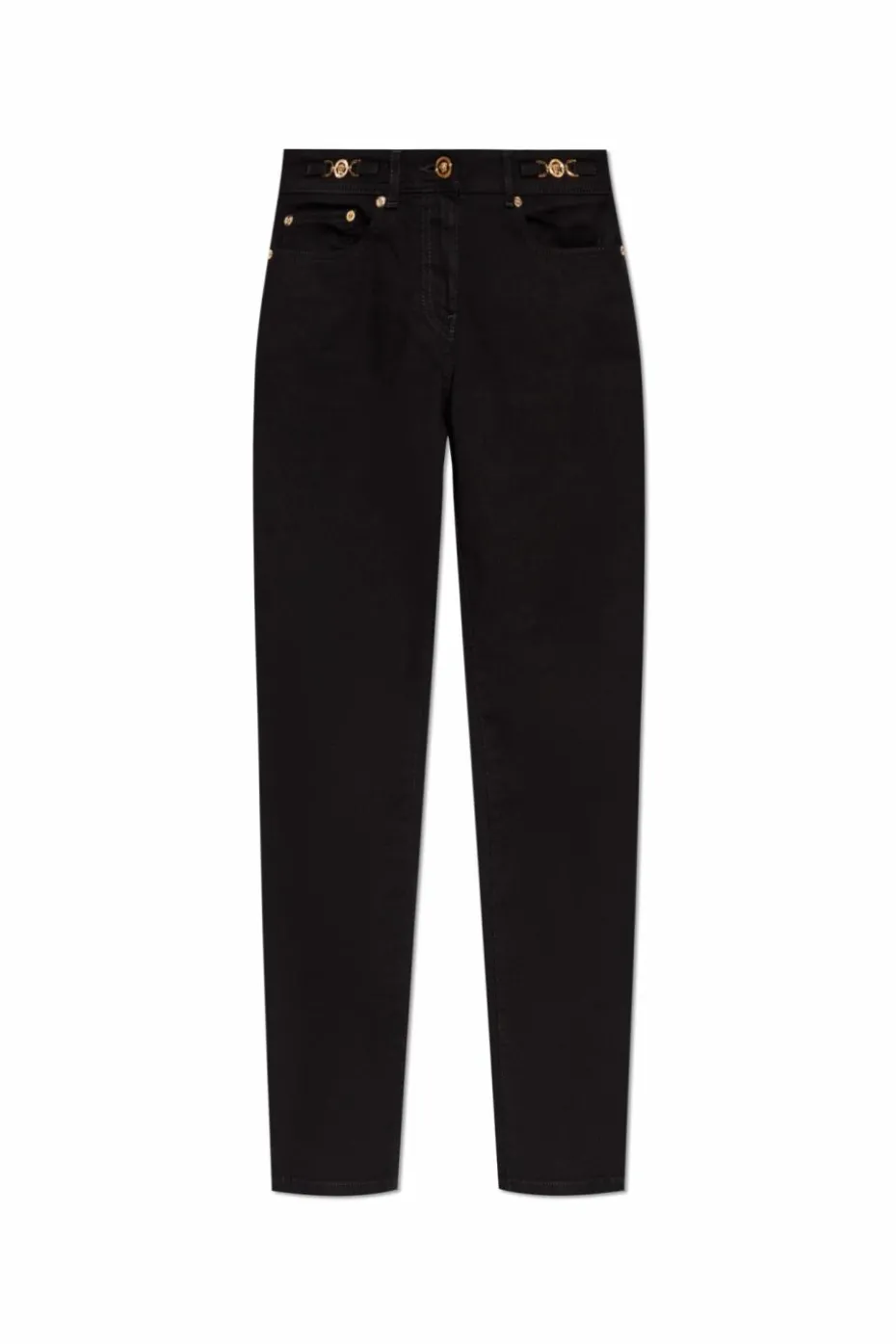 Versace CZARNY Jeansy ze zwężanymi nogawkami