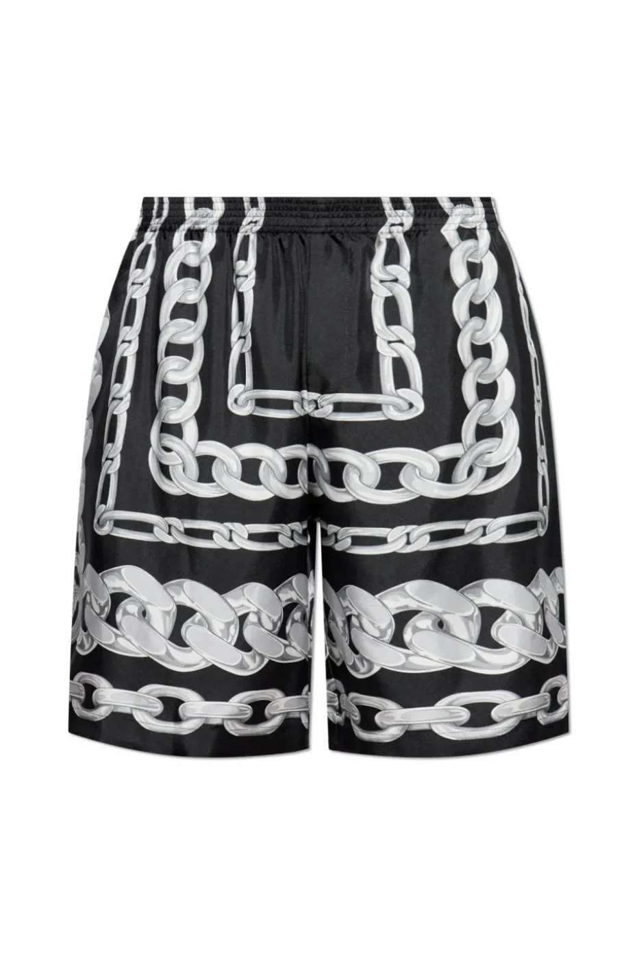 Versace CZARNY Jedwabne szorty