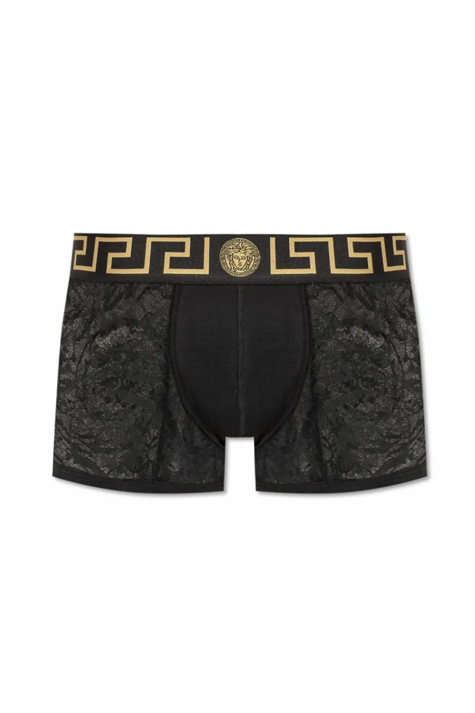 Versace CZARNY Koronkowe bokserki
