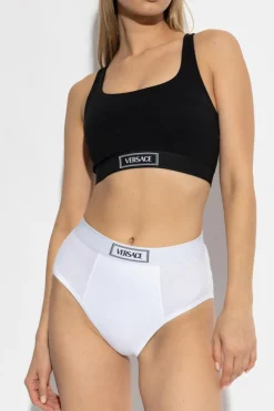 Versace CZARNY Krótki top