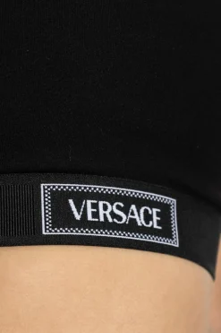 Versace CZARNY Krótki top