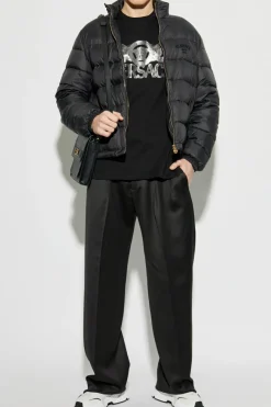 Versace CZARNY Kurtka puchowa ze stójką