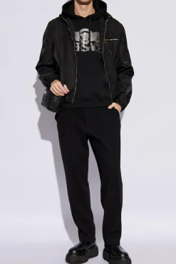 Versace CZARNY Kurtka z logo