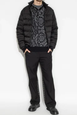 Versace CZARNY Kurtka ze stójką