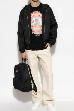 Versace CZARNY Kurtka ze wzorem `barocco`