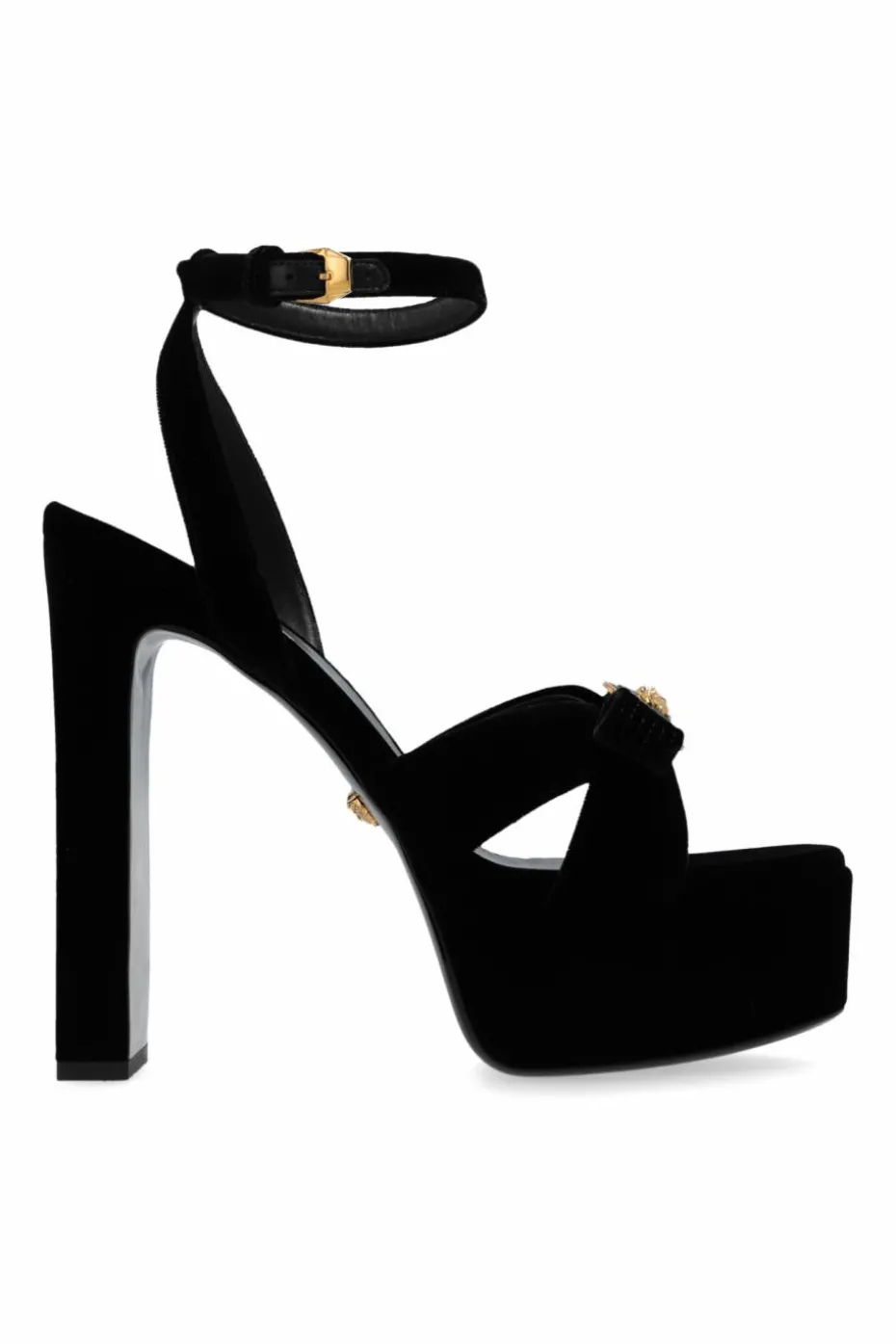 Versace CZARNY Sandały na platformie `Gianni`