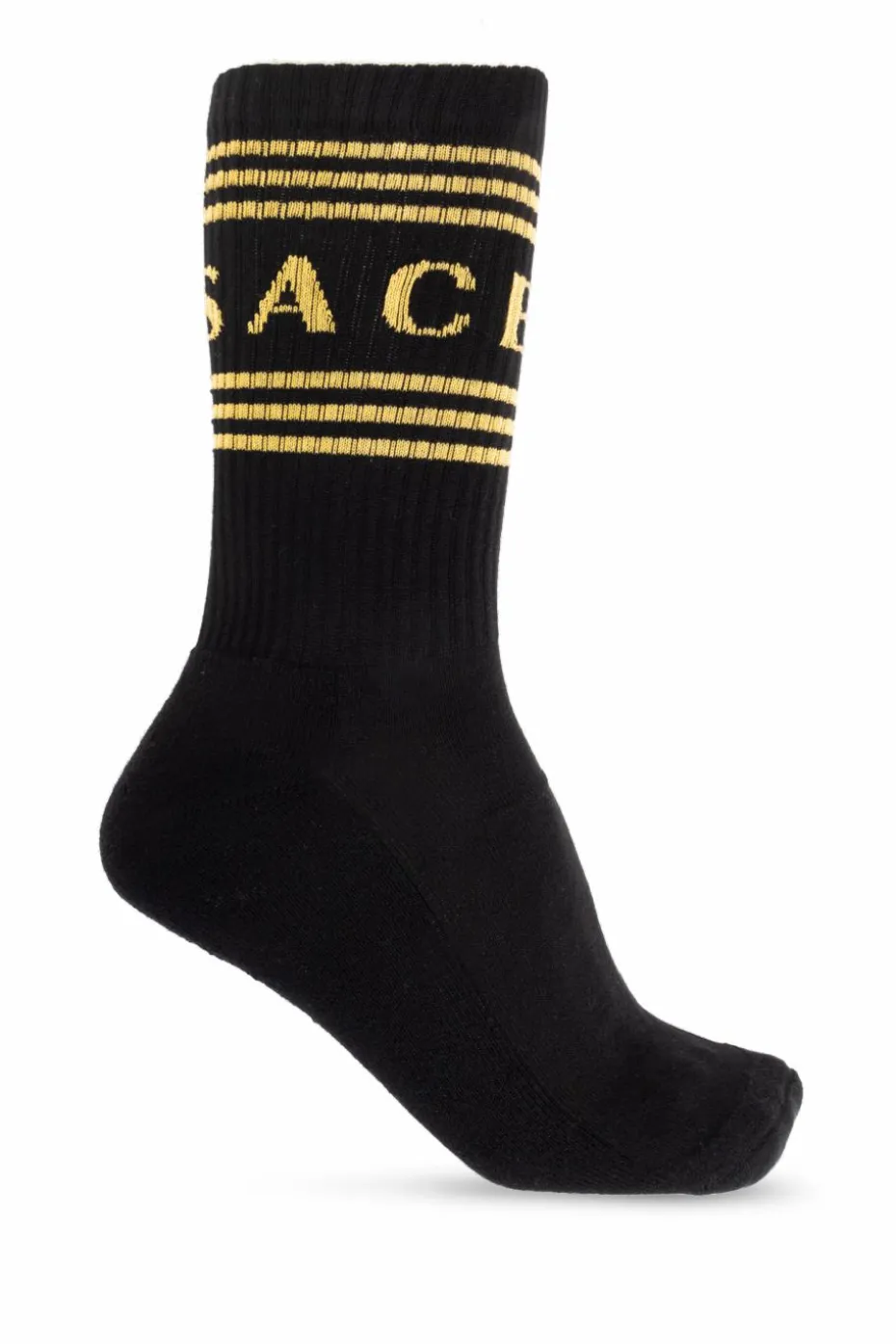 Versace CZARNY Skarpety z logo