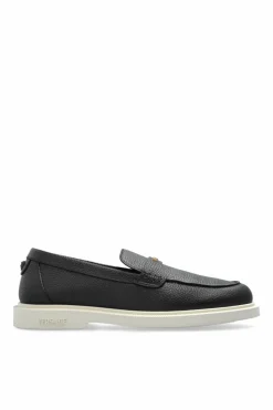 Versace CZARNY Skórzane buty typu `loafers`