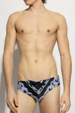 Versace CZARNY Slipy kąpielowe