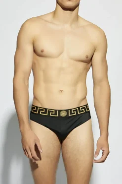 Versace CZARNY Slipy kąpielowe
