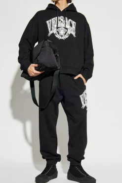 Versace CZARNY Spodnie dresowe