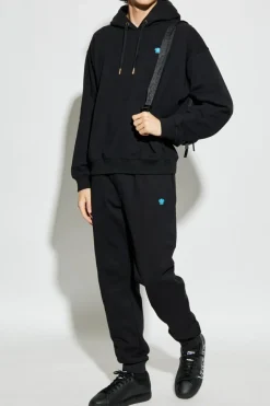 Versace CZARNY Spodnie dresowe