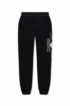 Versace CZARNY Spodnie dresowe z logo